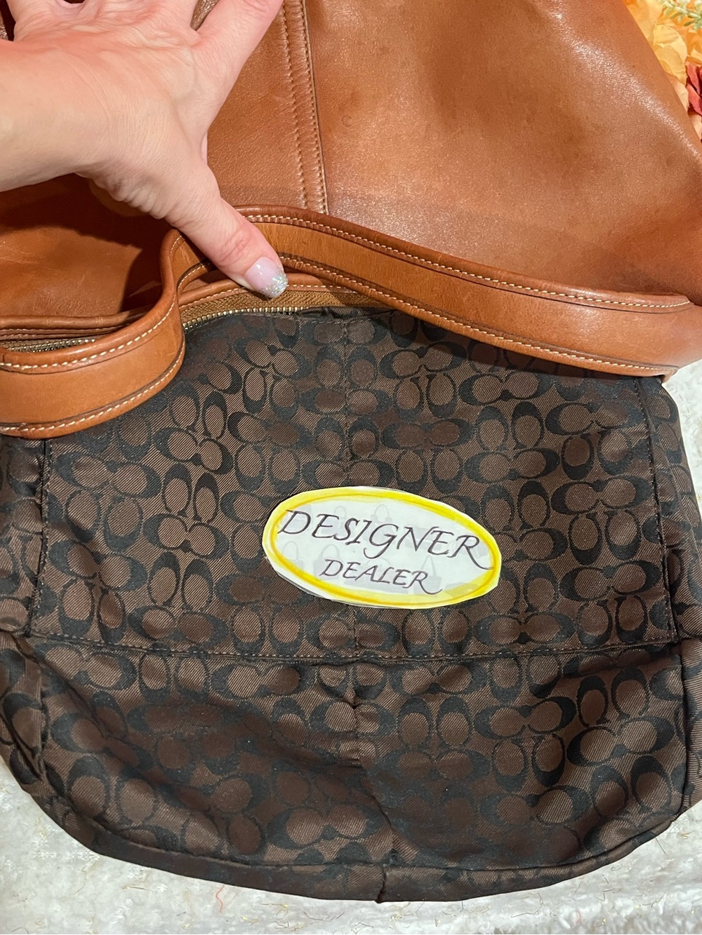 COACH Vintage Ergo British Tan Leather Hobo Shoulder Bag 9226 VGC! HTF! 💎💎 - Picture 12 of 14